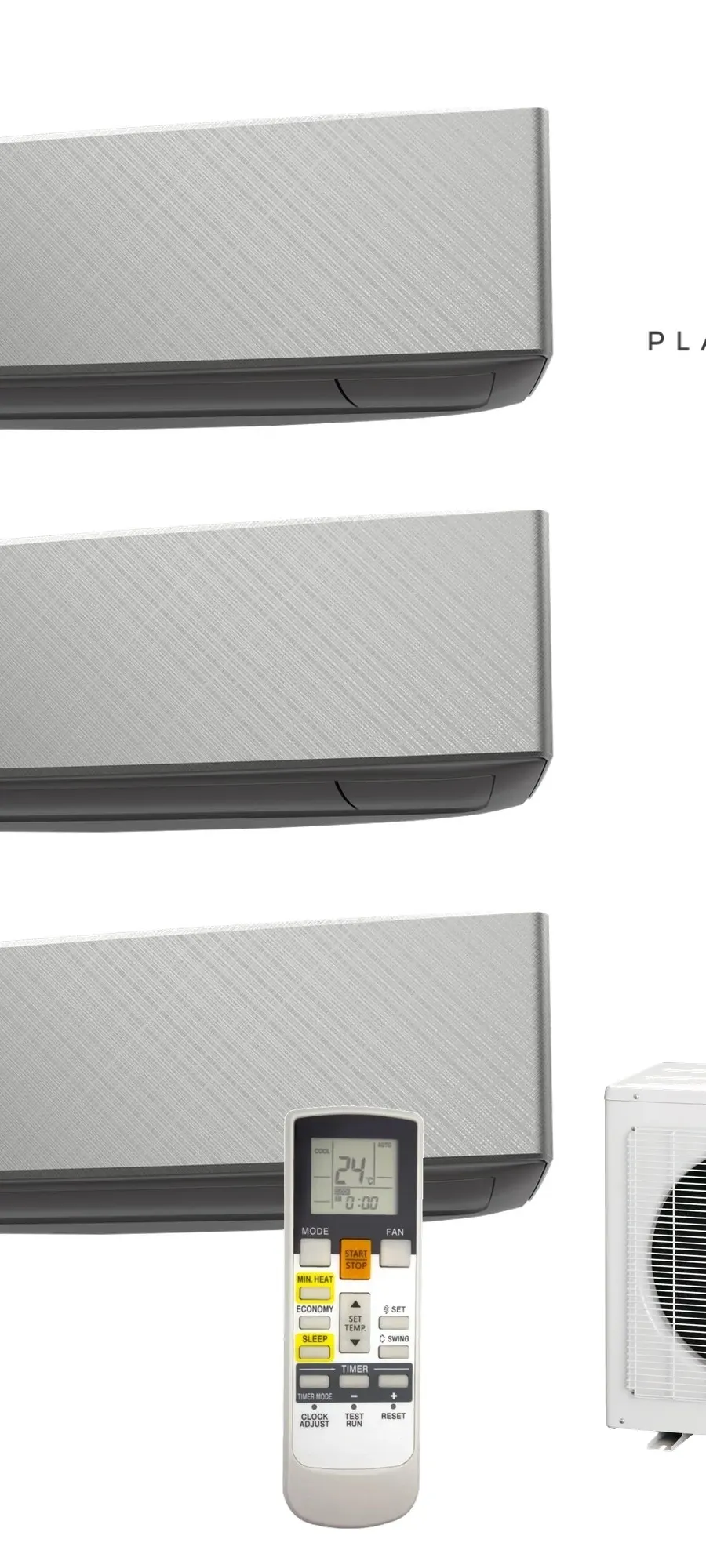 Klimatyzator multi-split Fujitsu KETF AOEG18KBCA3 — 3 jedn. 5,4 kW (2,5+2,5+2,5 kW, czarny)