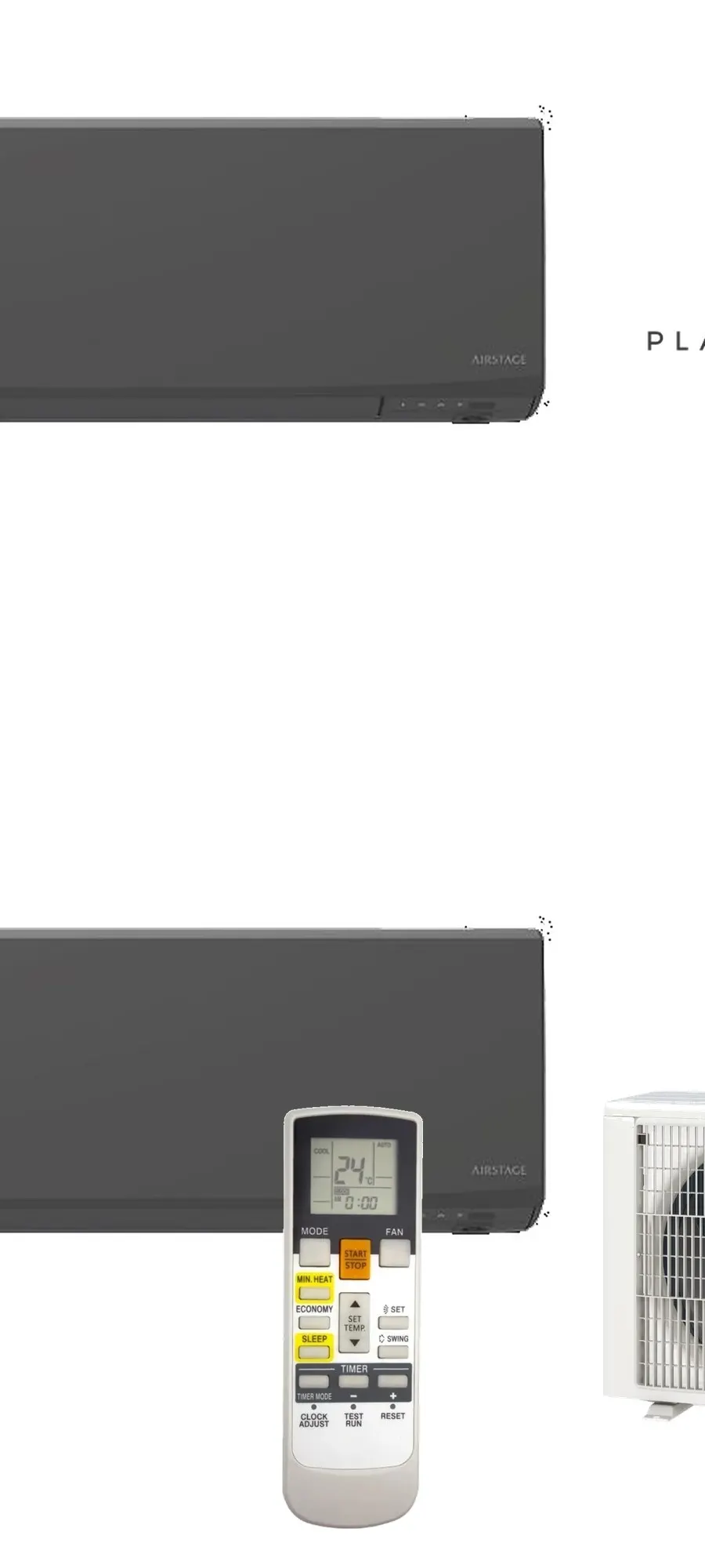 Klimatyzator multi-split Fujitsu KJCAL AOEG18KBCA2 — 2 jedn. 5,0 kW (2+3,4 kW, czarny)