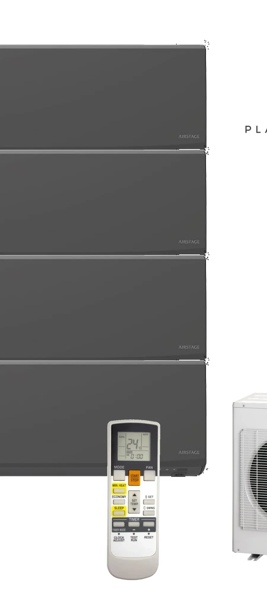 Klimatyzator multi-split Fujitsu KJCAL AOEG36KBTA5 — 4 jedn. 9,5 kW (2+4,2+4,2+4,2 kW, czarny)
