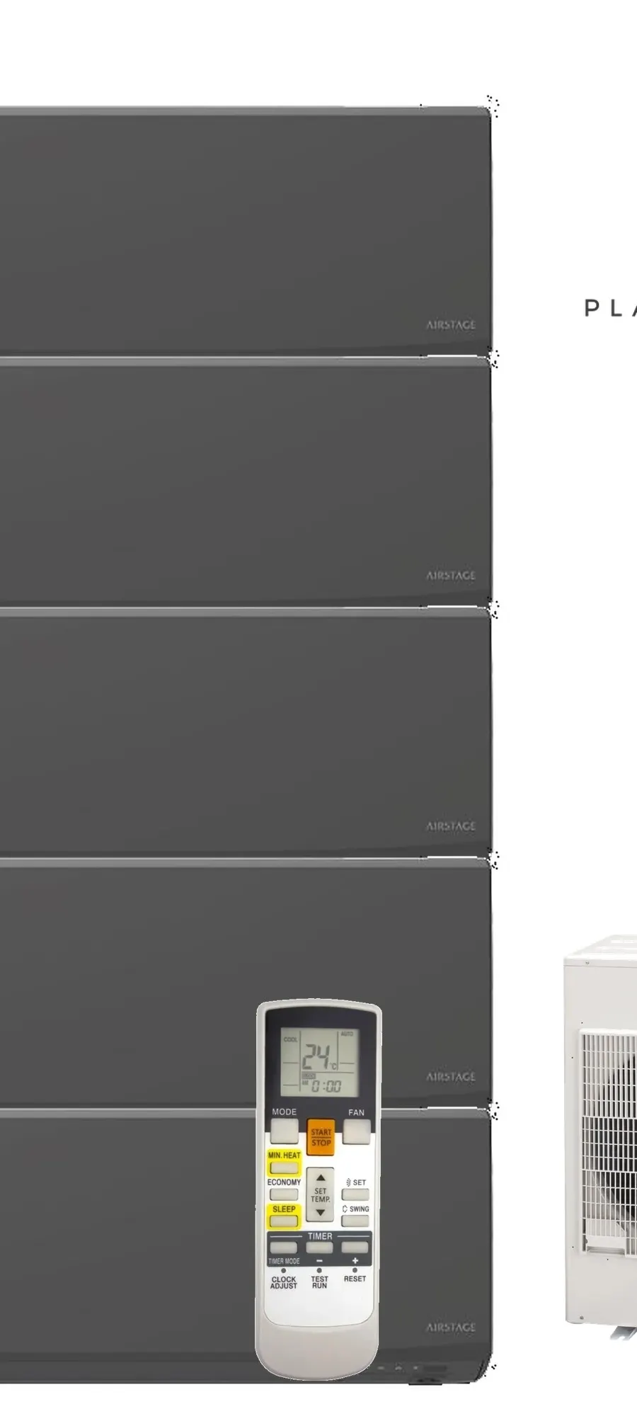 Klimatyzator multi-split Fujitsu KJCAL AOEG36KBTA5 — 5 jedn. 9,5 kW (2+2+3,4+3,4+4,2 kW, czarny)