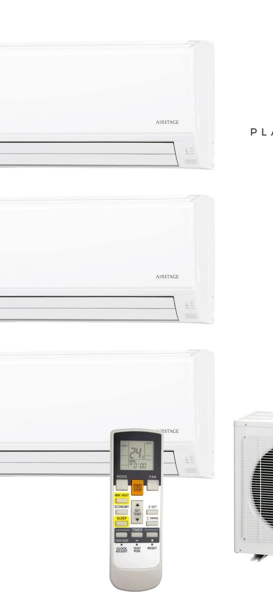 Klimatyzator multi-split Fujitsu KLTBL AOEH18KACB3 — 3 jedn. 5,3 kW (2+2,5+2,5 kW, biały)