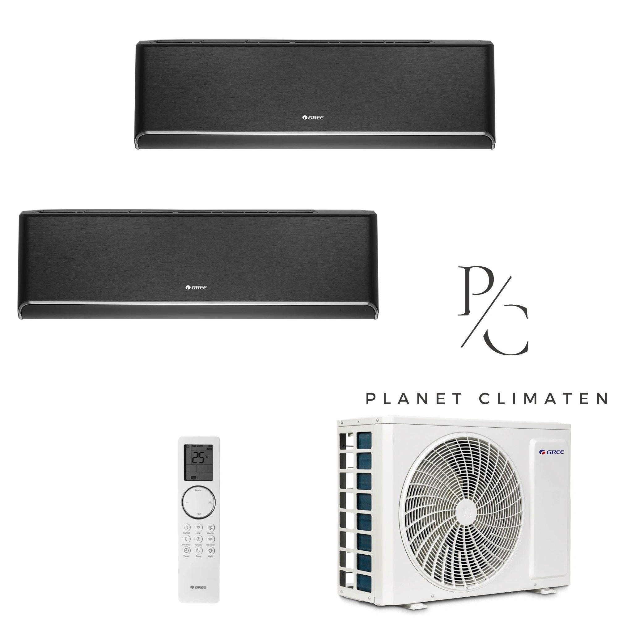 Gree — Klimatyzator multi-split Gree Airy grafitowy GWHD(18) 5.3kW 2 jedn.