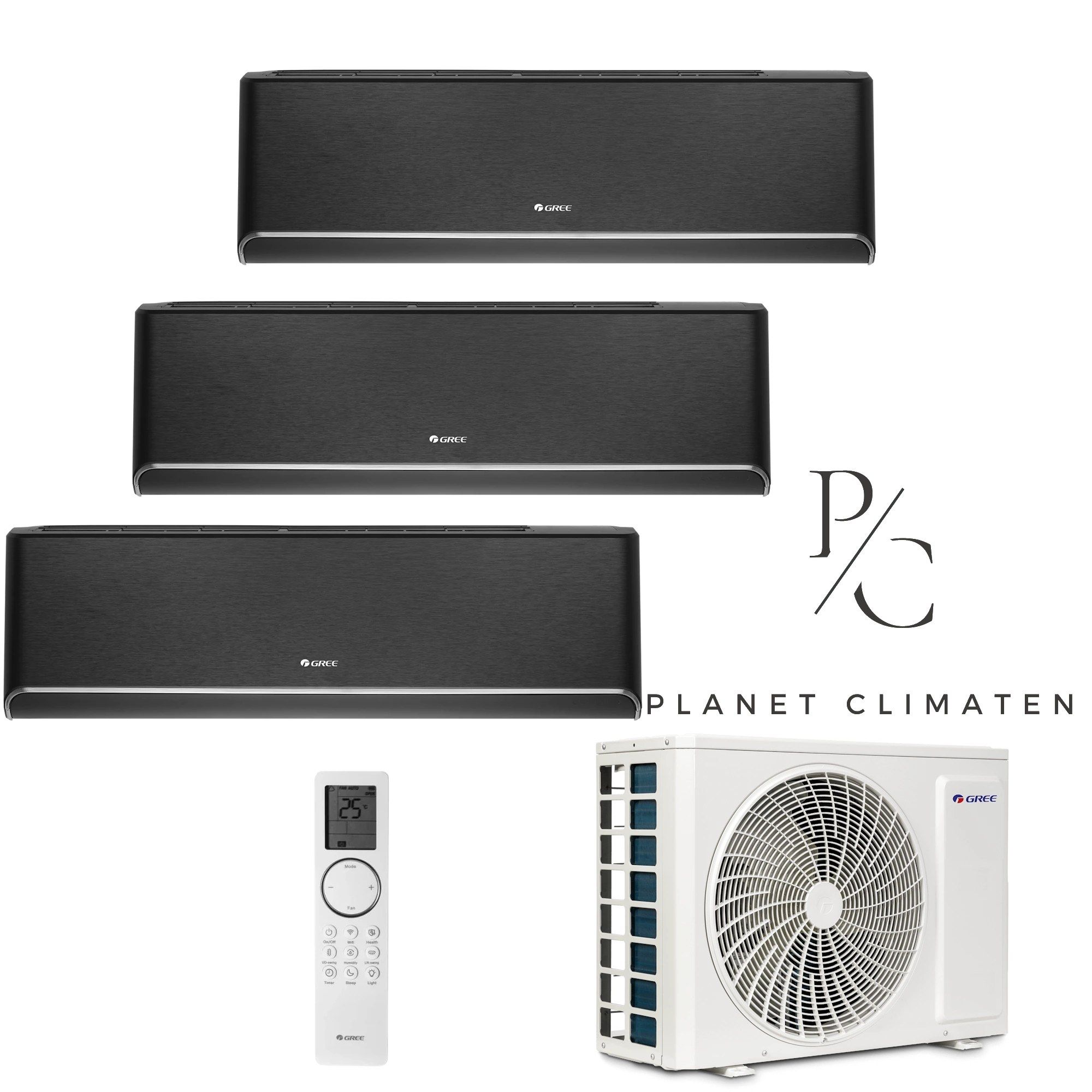 Gree — Klimatyzator multi-split Gree Airy grafitowy GWHD(21) 6.1kW 3 jedn.