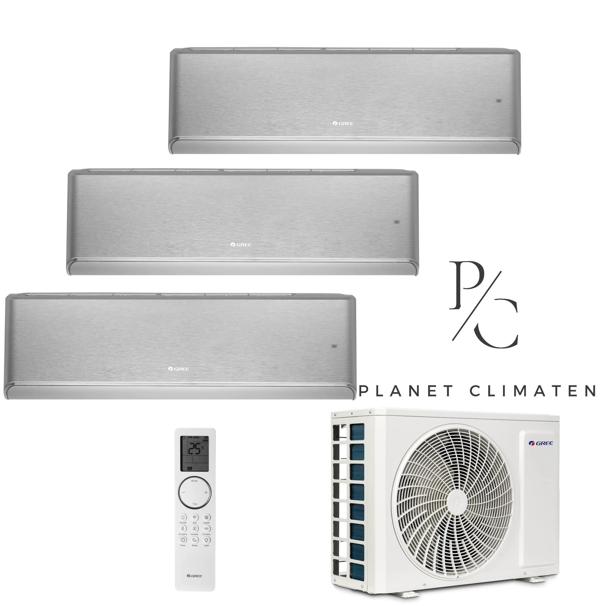Gree — Klimatyzator multi-split Gree Airy srebrny GWHD(21) 6.1kW 3 jedn.