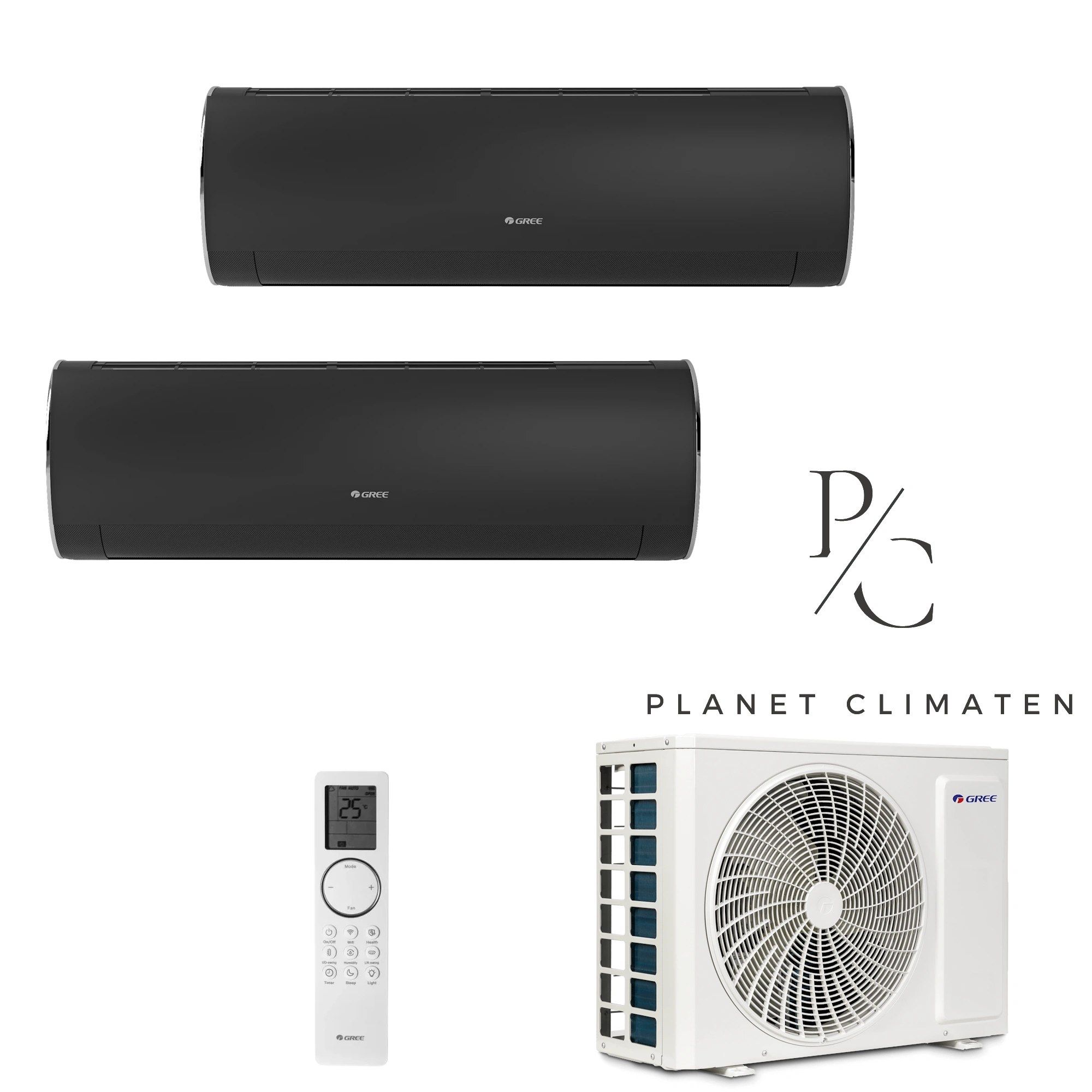 Gree — Klimatyzator multi-split Gree Fairy grafitowy GWHD(18) 5.3kW 2 jedn.
