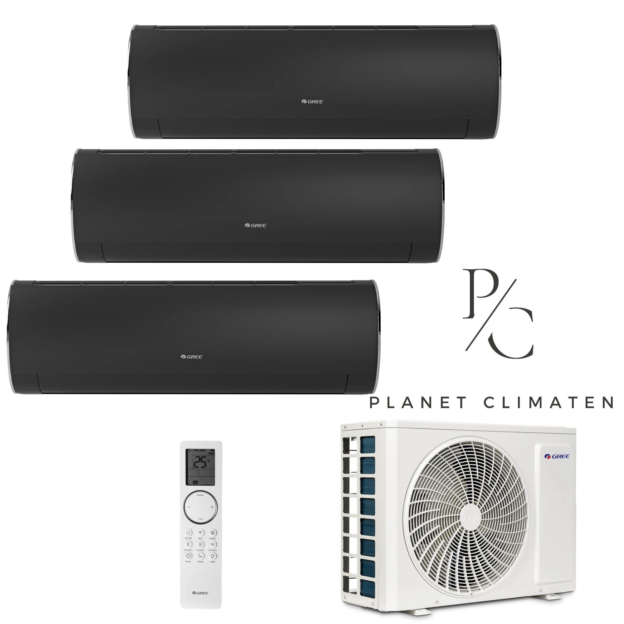 Gree — Klimatyzator multi-split Gree Fairy grafitowy GWHD(21) 6.1kW 3 jedn.
