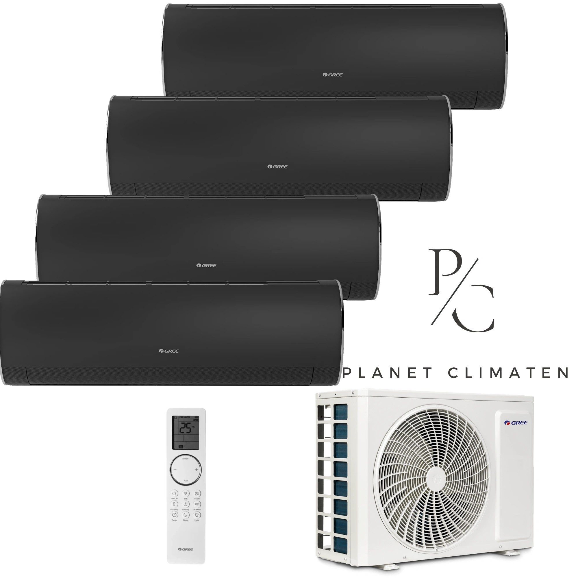 Gree — Klimatyzator multi-split Gree Fairy grafitowy GWHD(28) 8kW 4 jedn.