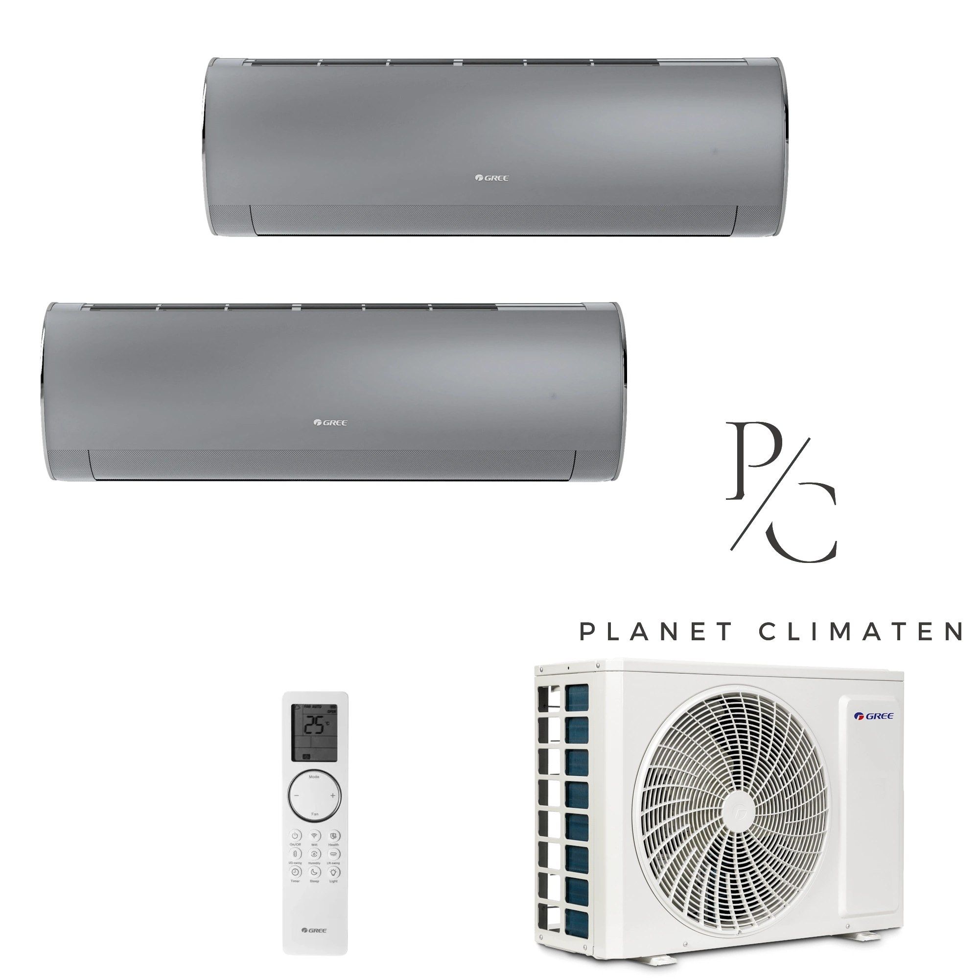 Gree — Klimatyzator multi-split Gree Fairy srebrny GWHD(18) 5.3kW 2 jedn.