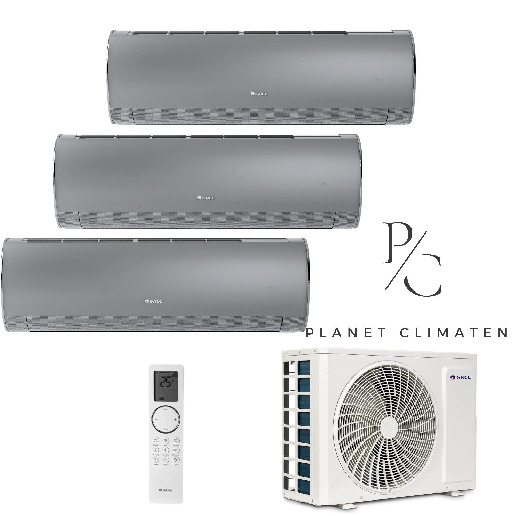 Gree — Klimatyzator multi-split Gree Fairy srebrny GWHD(21) 6.1kW 3 jedn.