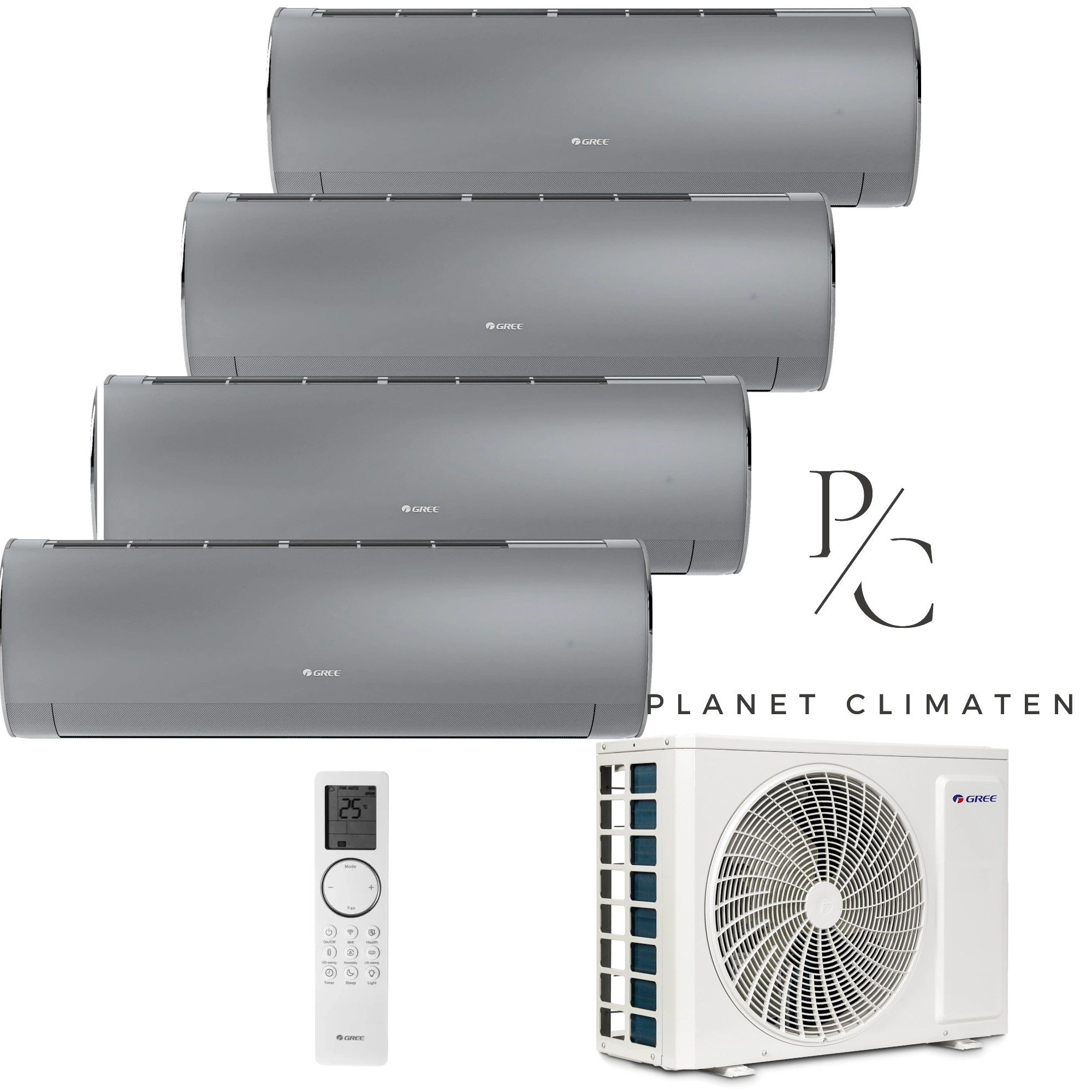 Gree — Klimatyzator multi-split Gree Fairy srebrny GWHD(28) 8kW 4 jedn.