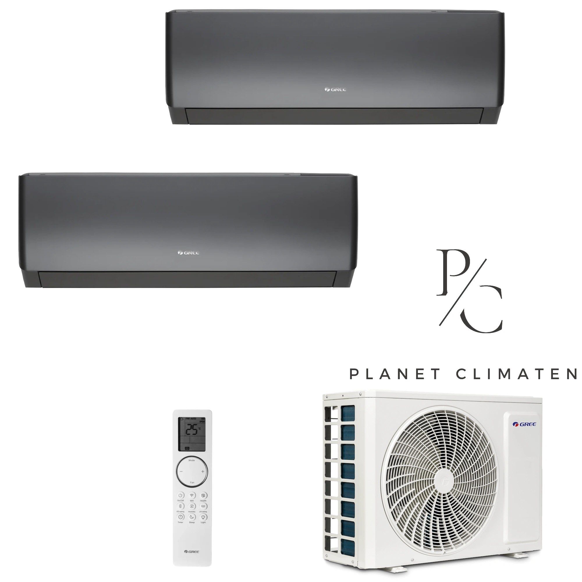 Gree — Klimatyzator multi-split Gree Pular PRO grafitowy GWHD(18) 5.3kW 2 jedn.