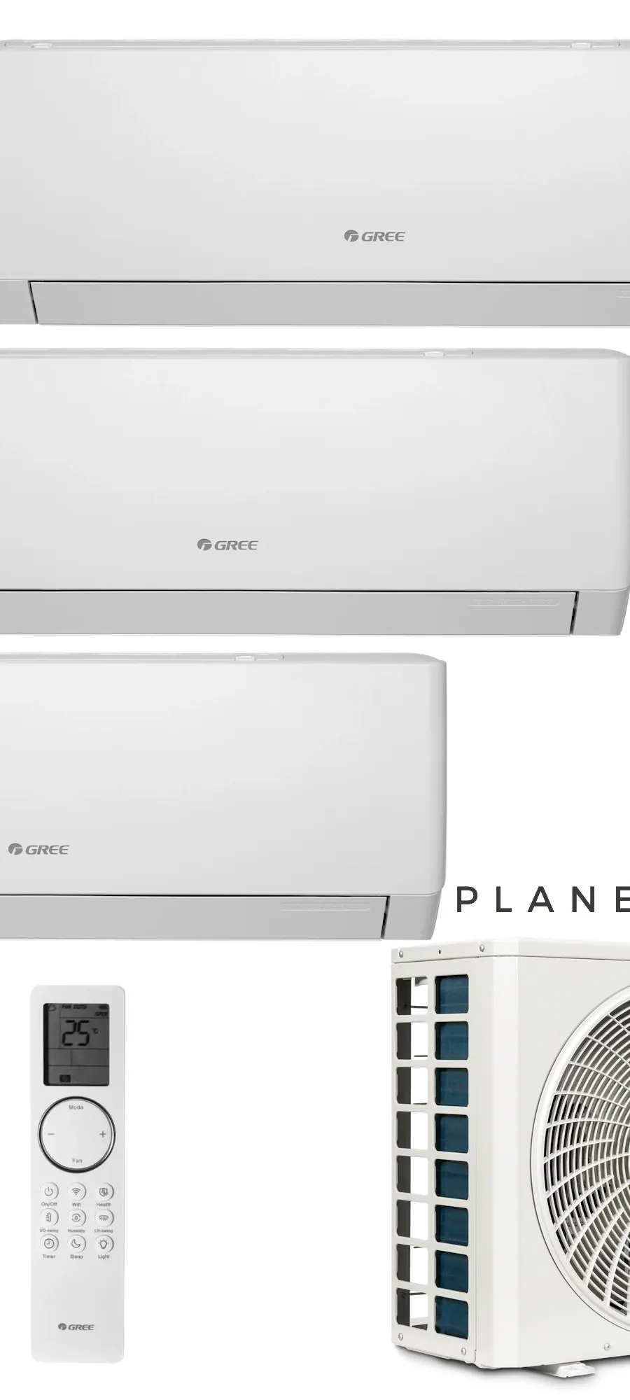 Klimatyzator multi-split Gree Pular PRO biały GWHD(21) 6.1kW 3 jedn.