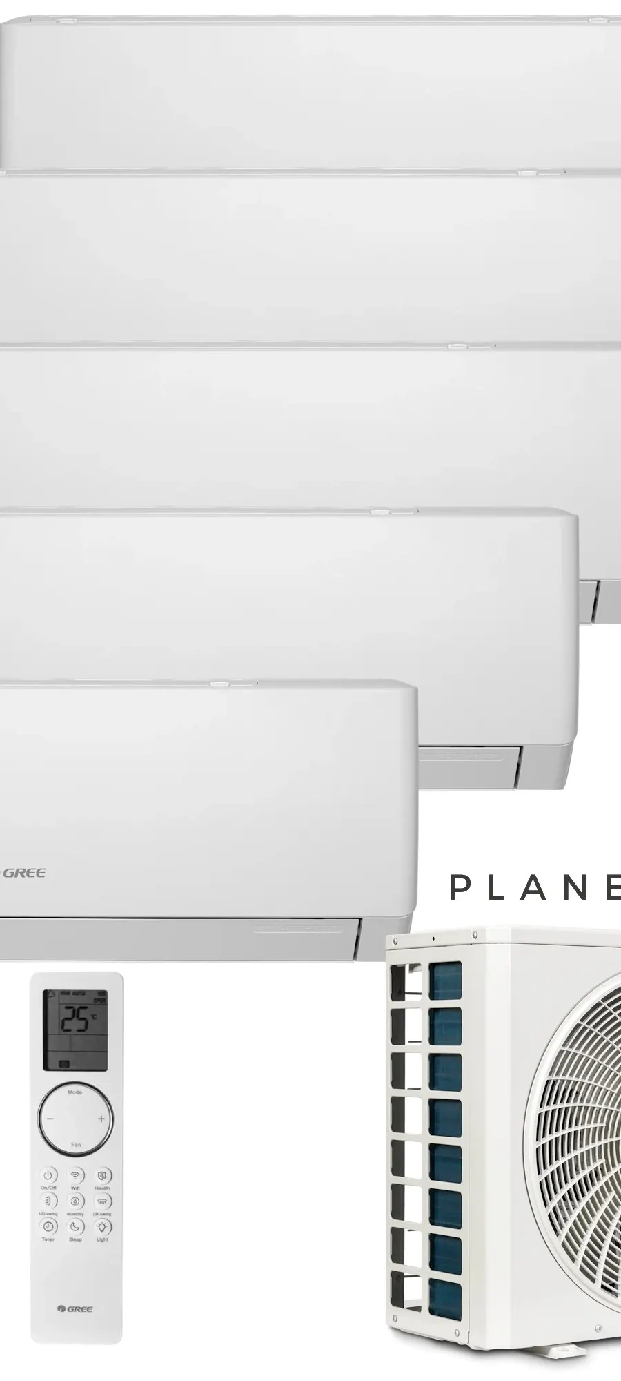 Klimatyzator multi-split Gree Pular PRO biały GWHD(42) 12.1kW 5 jedn.