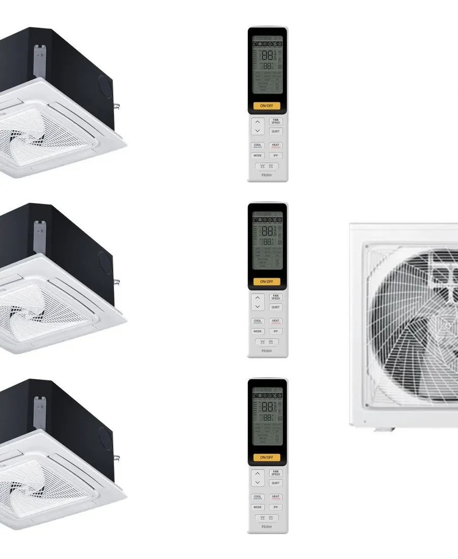 Klimatyzator multi-split Haier CASSETTE Mini AB (1-Way) 5U105S2SS5FA — 3 jedn. 10,0 kW (2,6+3,5+6,9 kW)