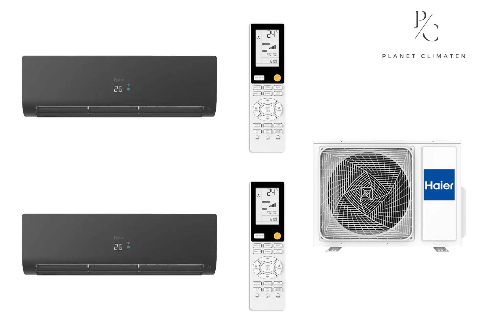 Haier — Klimatyzator multi-split Haier FLEXIS Plus BH 2U40S2SM1FA — 2 jedn. 4,0 kW (2,6+2,6 kW)