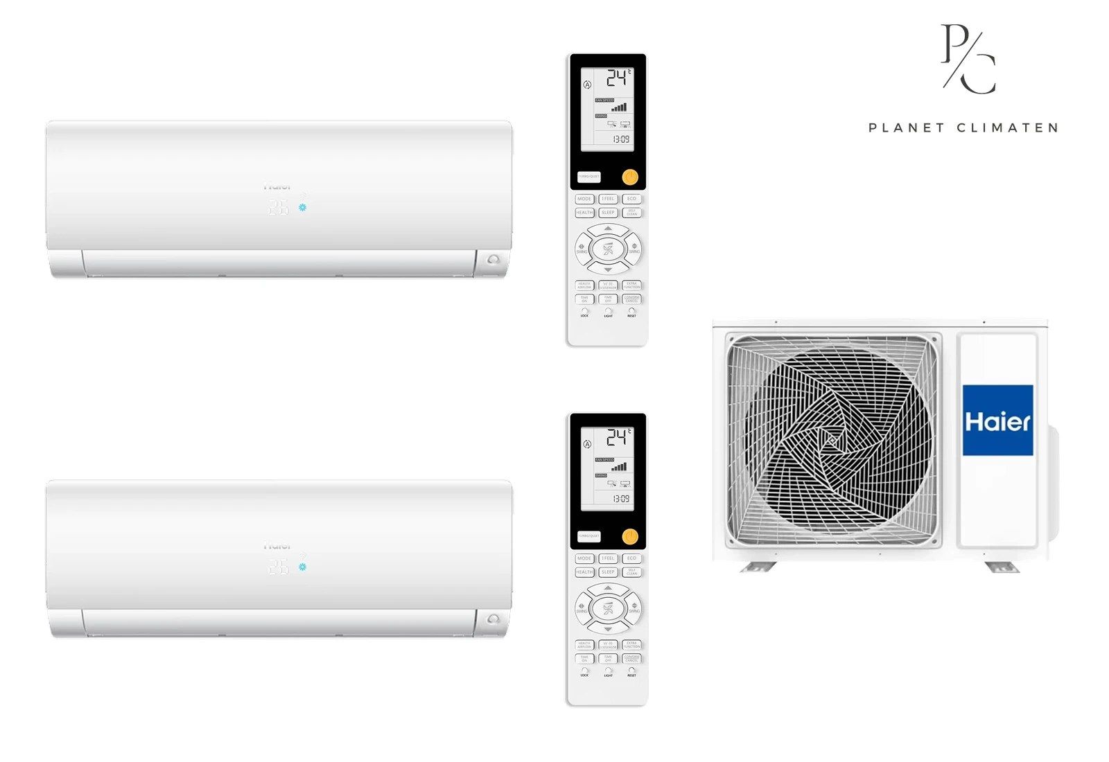 Haier — Klimatyzator multi-split Haier FLEXIS Plus LW 2U40S2SM1FA — 2 jedn. 4,0 kW (2,6+2,6 kW)