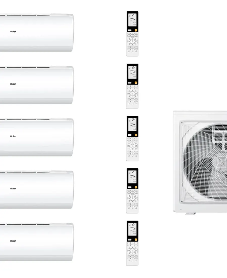 Klimatyzator multi-split Haier JADE Plus 5U105S2SS5FA — 5 jedn. 10,0 kW (2,6+2,6+2,6+3,5+3,5 kW)