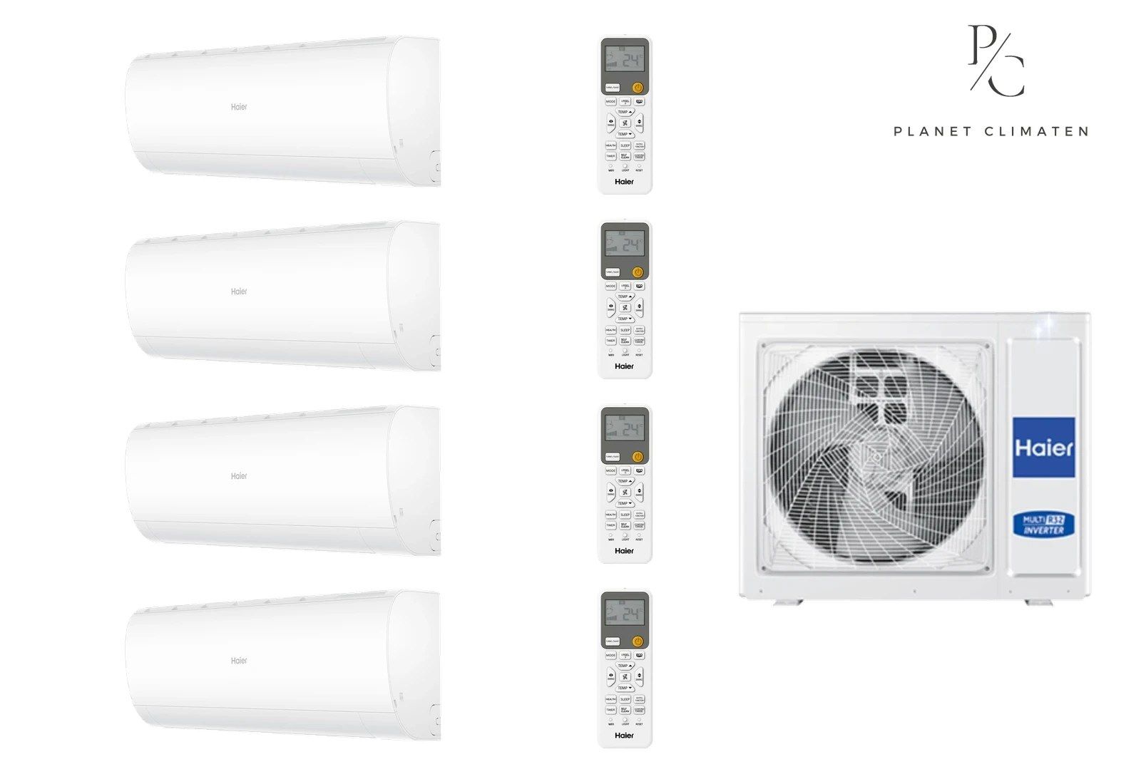 Haier — Klimatyzator multi-split Haier PEARL NEO Plus 4U75S2SR5FA — 4 jedn. 7,5 kW (2,7+2,7+2,7+2,7 kW)