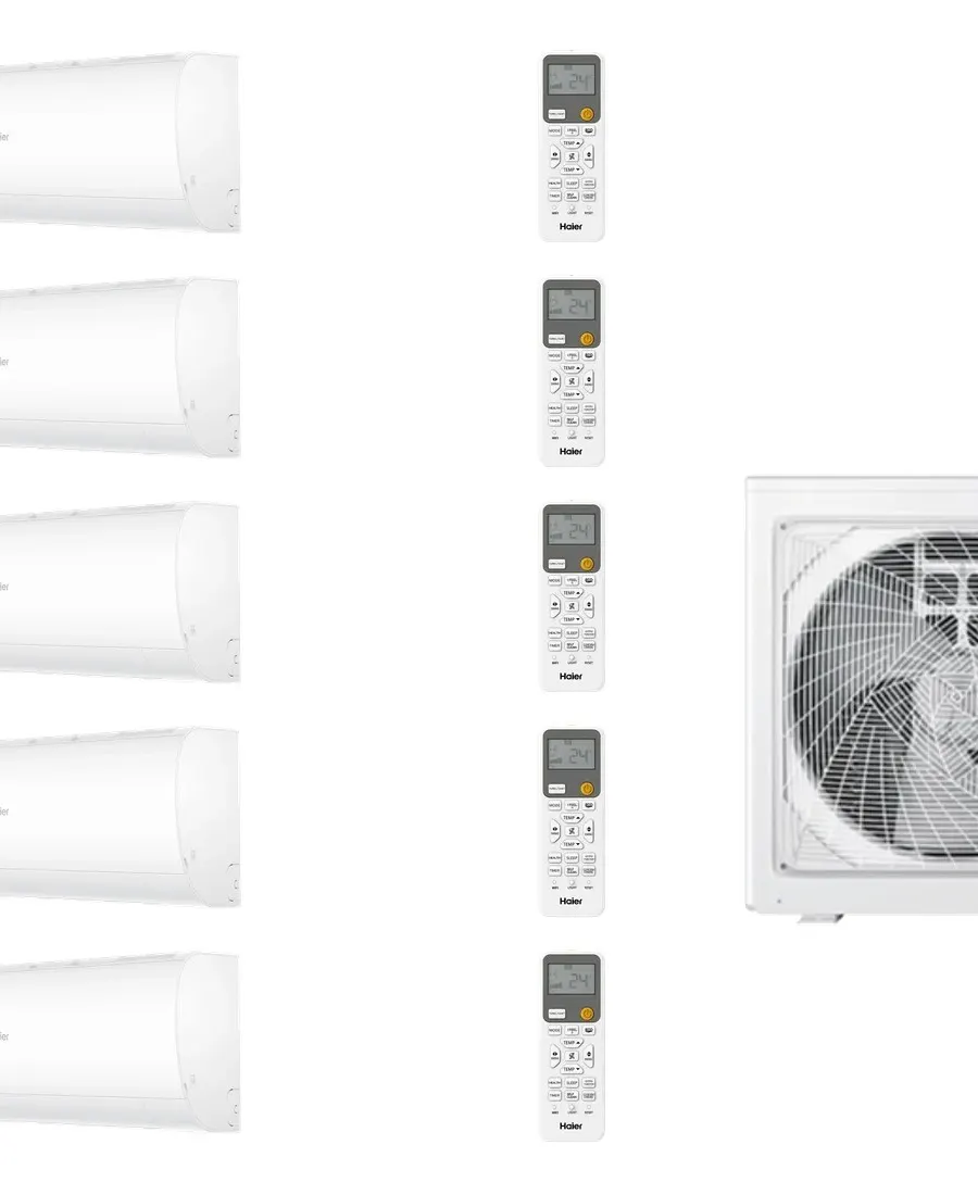Klimatyzator multi-split Haier PEARL NEO Plus 5U105S2SS5FA — 5 jedn. 10,0 kW (2,7+2,7+2,7+2,7+3,5 kW)