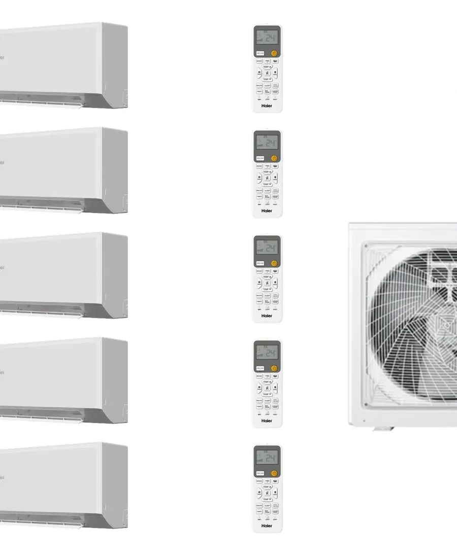 Klimatyzator multi-split Haier REVIVE Plus 5U105S2SS5FA — 5 jedn. 10,0 kW (2,7+2,7+2,7+3,5+3,5 kW)