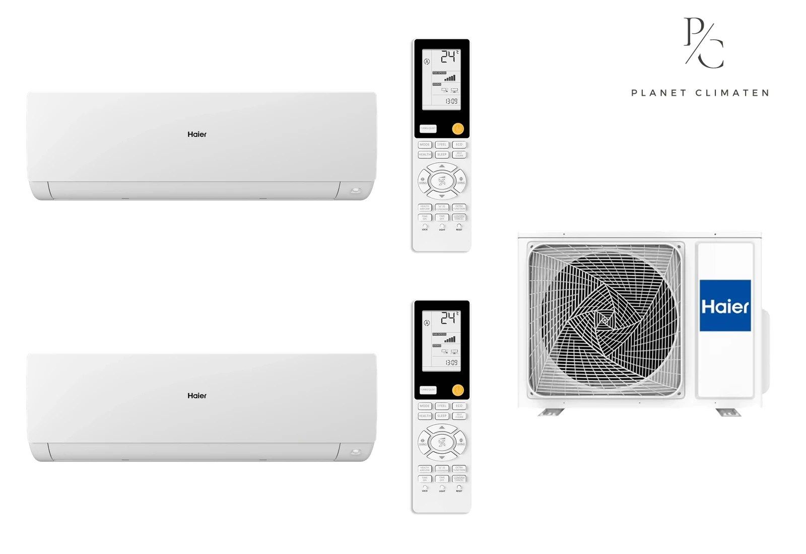 Haier — Klimatyzator multi-split Haier SERENE Plus biały mat 2U40S2SM1FA — 2 jedn. 4,0 kW (2,6+2,6 kW)