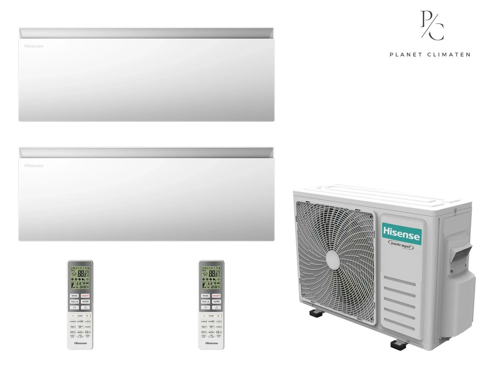 Hisense — Klimatyzacja multi-split Hisense Air Master biały — agregat 2AMW35U4RGC + 2x jednostka (2,5, 2,5 kW)