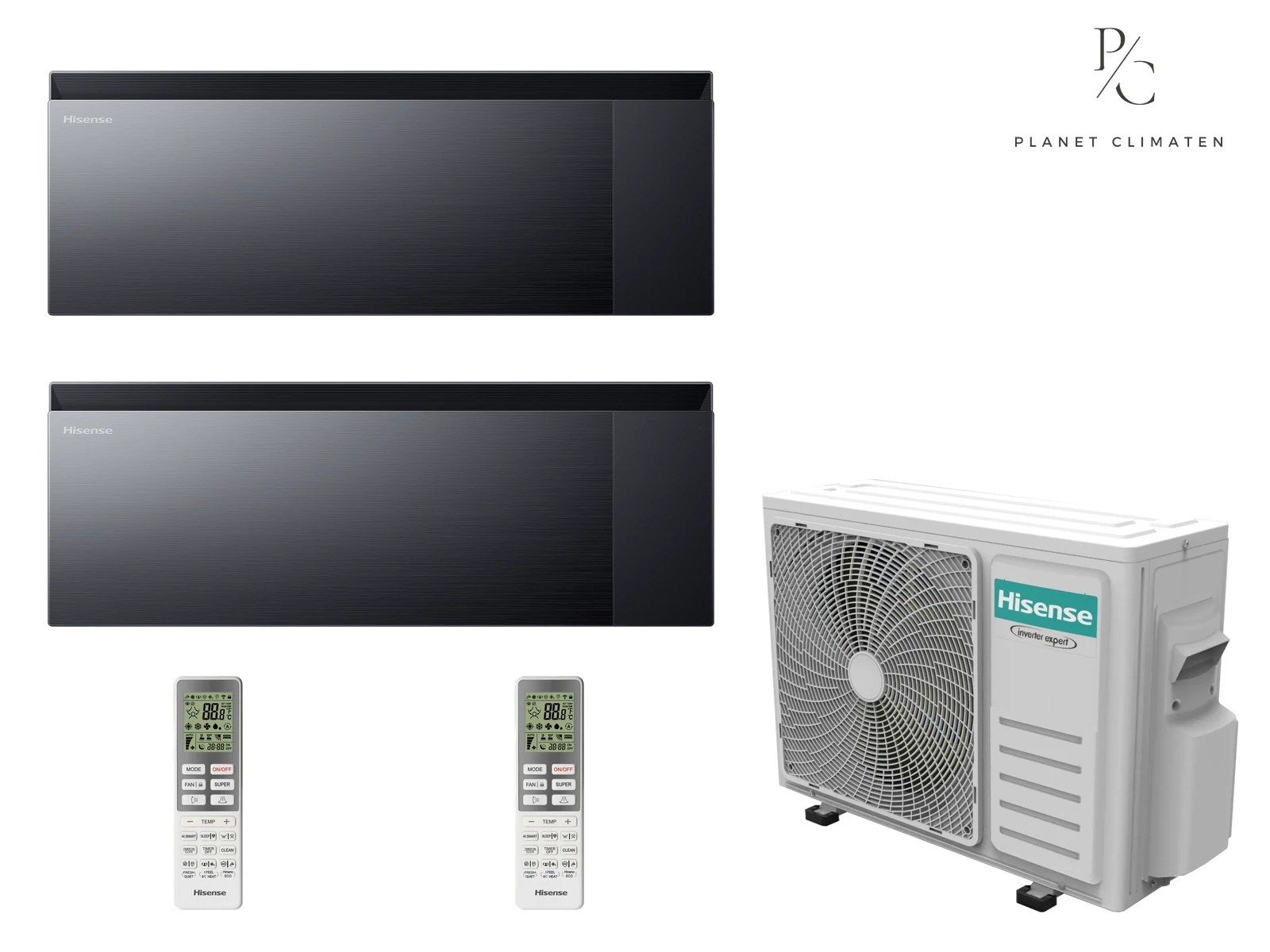 Hisense — Klimatyzacja multi-split Hisense Air Master czarny — agregat 2AMW35U4RGC + 2x jednostka (2,5, 2,5 kW)