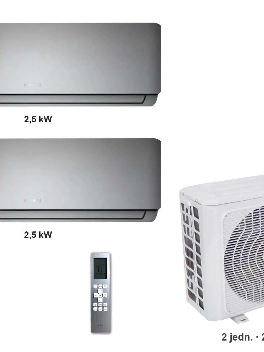 Klimatyzator multi-split Kaisai geo K4OE-28HFN32H — 2 jedn. 2,5+2,5 kW (2 pomieszczenia)