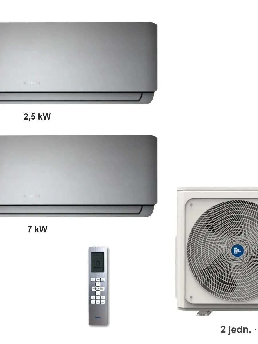 Klimatyzator multi-split Kaisai geo K5OE-42HFN32H — 2 jedn. 2,5+7 kW (2 pomieszczenia)