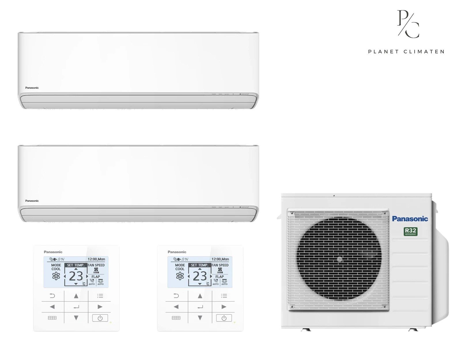 Panasonic — Klimatyzator multi-split ścienny Panasonic Etherea biały CU-2Z35CBE — 2 jedn. 1,6+1,6 kW (2 pomieszczenia)
