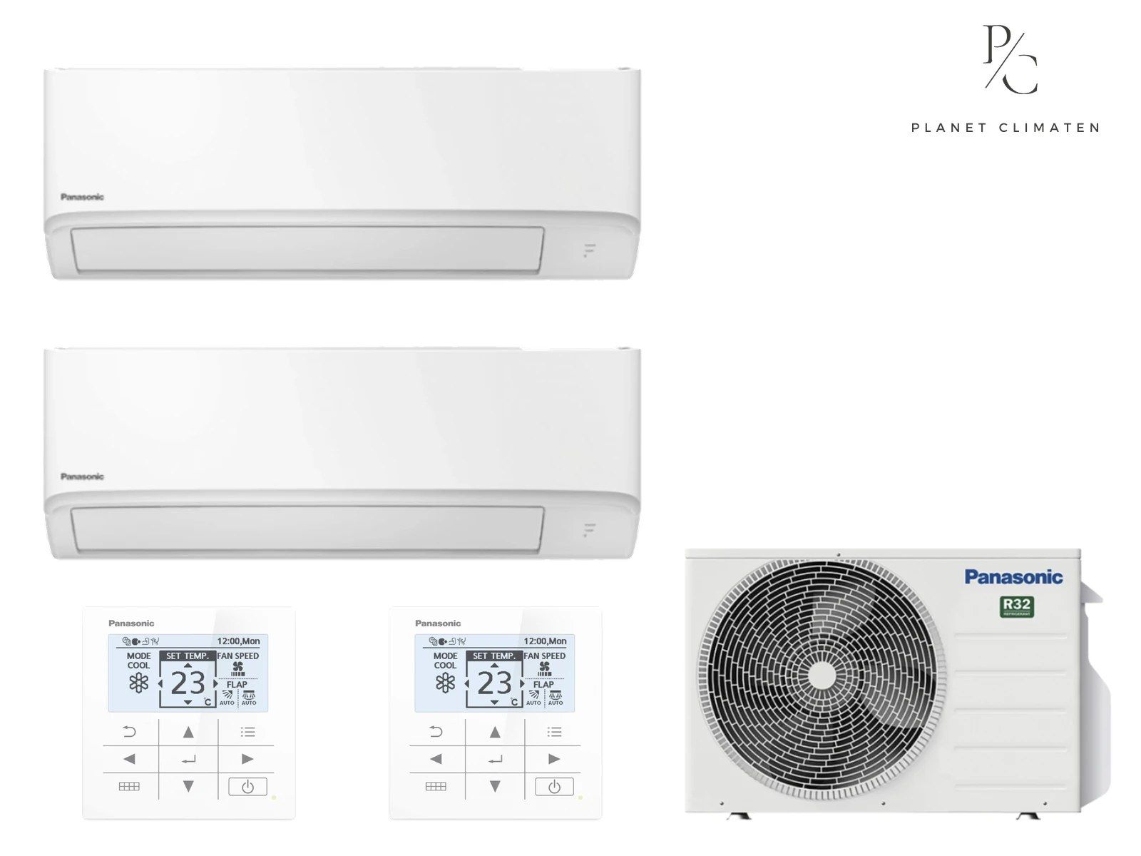 Panasonic — Klimatyzator multi-split ścienny Panasonic TZ super-compact biały CU-2Z41CBE — 2 jedn. 1,6+1,6 kW (2 pomieszczenia)