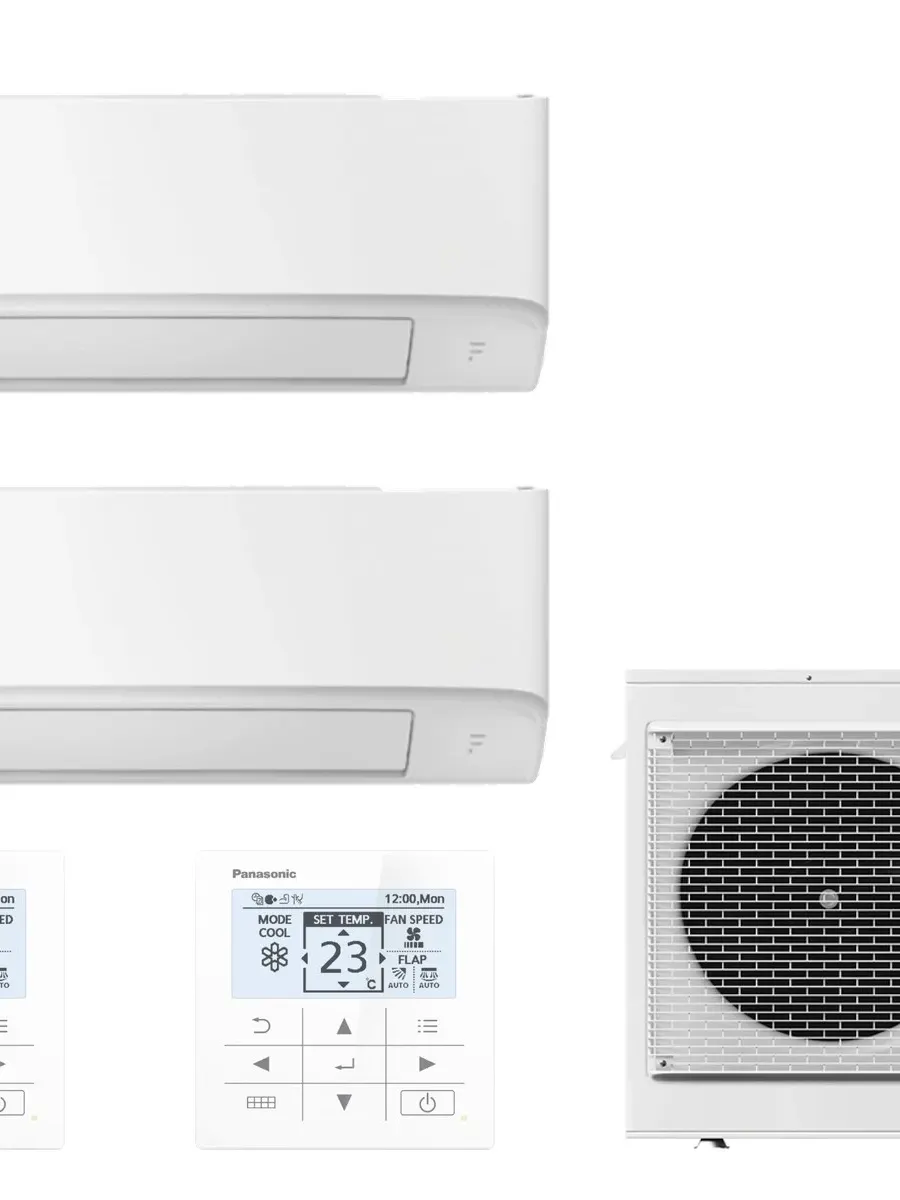 Klimatyzator multi-split ścienny Panasonic TZ super-compact biały CU-4Z80CBE — 2 jedn. 1,6+4,2 kW (2 pomieszczenia)