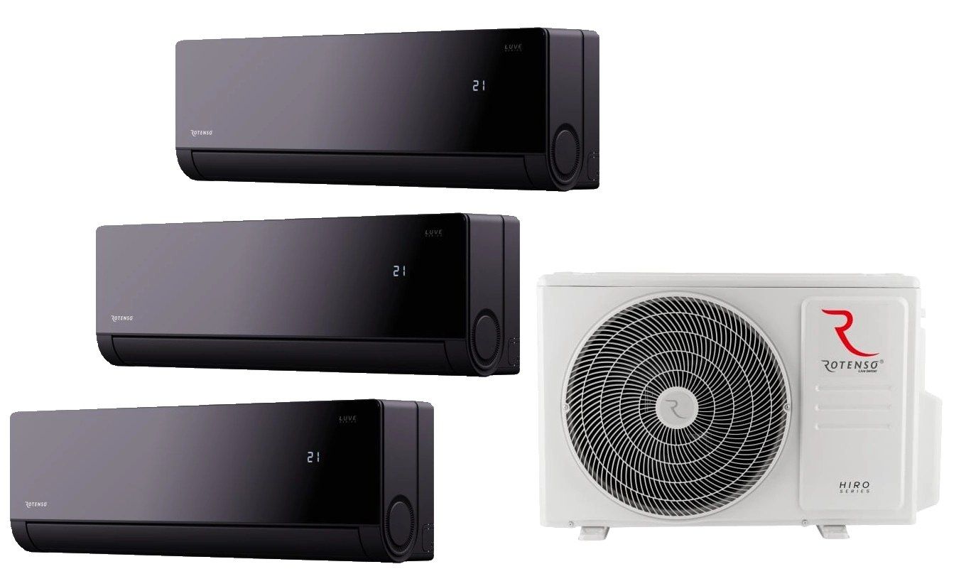 Rotenso — Klimatyzator multi-split Rotenso HN70Xm3 3 jedn. Luve Black 6,86kW