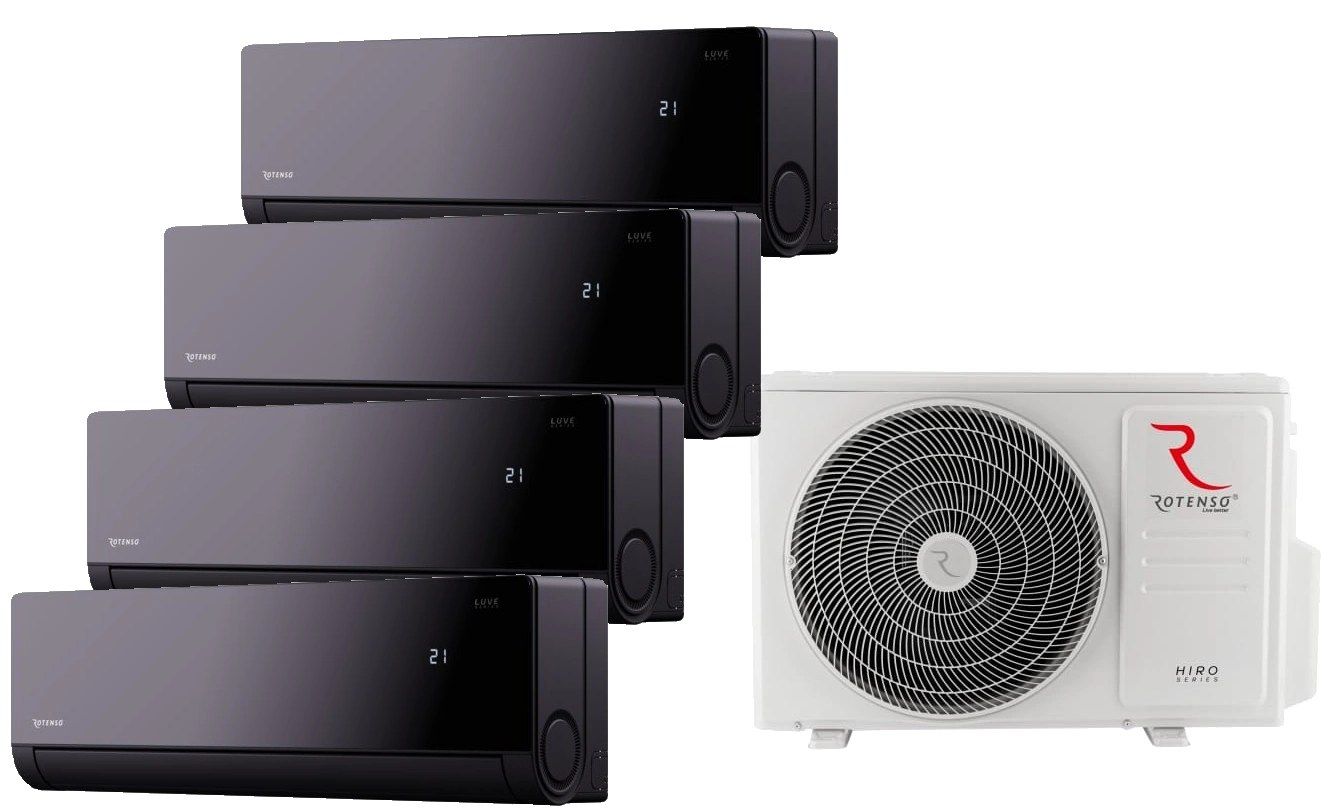 Rotenso — Klimatyzator multi-split Rotenso HN90Xm4 4 jedn. Luve Black 9,81kW