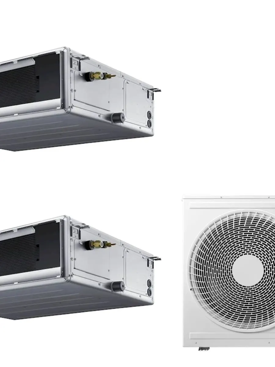Klimatyzacja multi-split Samsung FJM Kanał — agregat AJ080 + 2x jednostka (3,5, 3,5 kW)