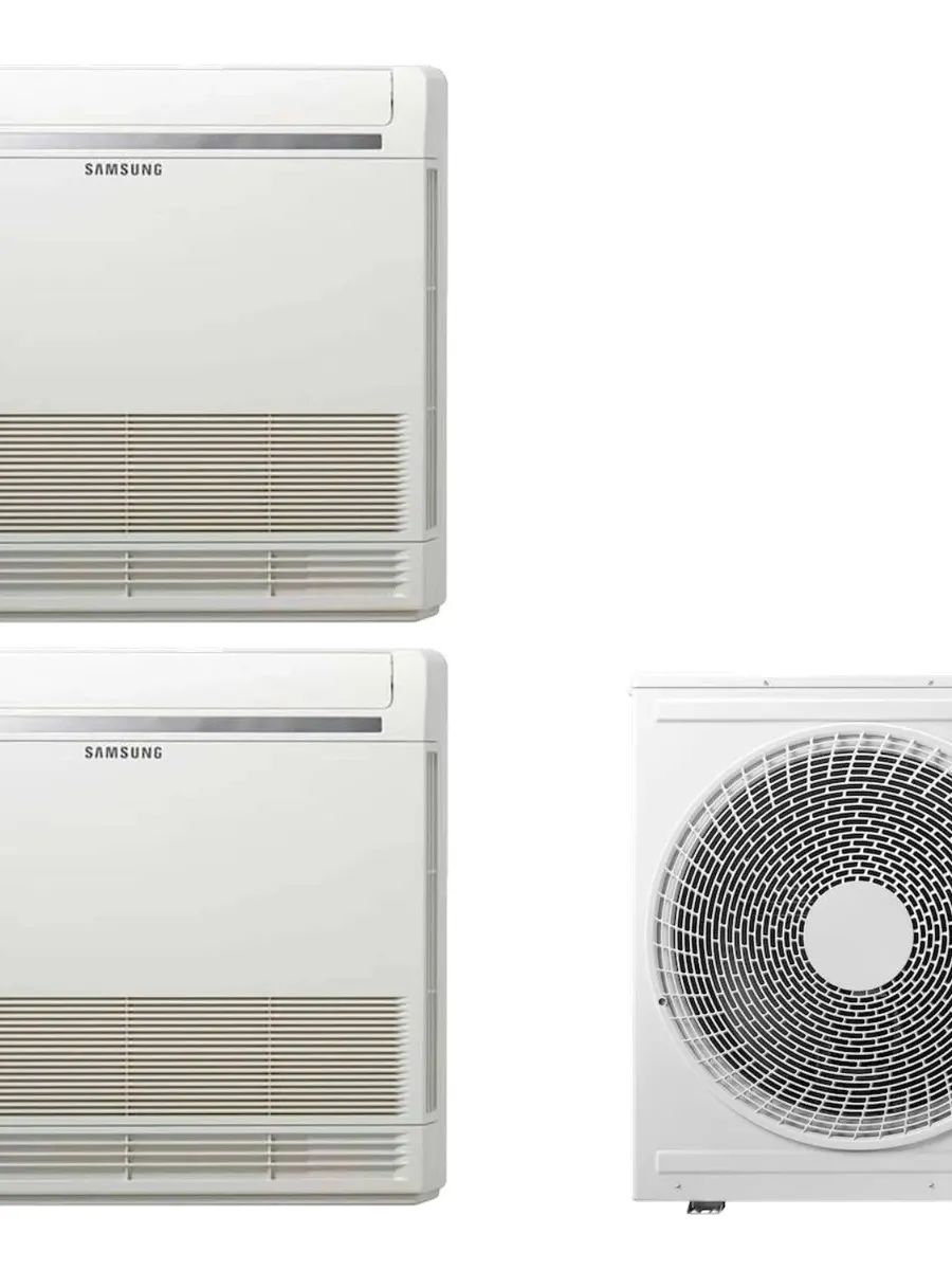 Klimatyzacja multi-split Samsung FJM Konsola — agregat AJ080 + 2x jednostka (2,5, 5,0 kW)