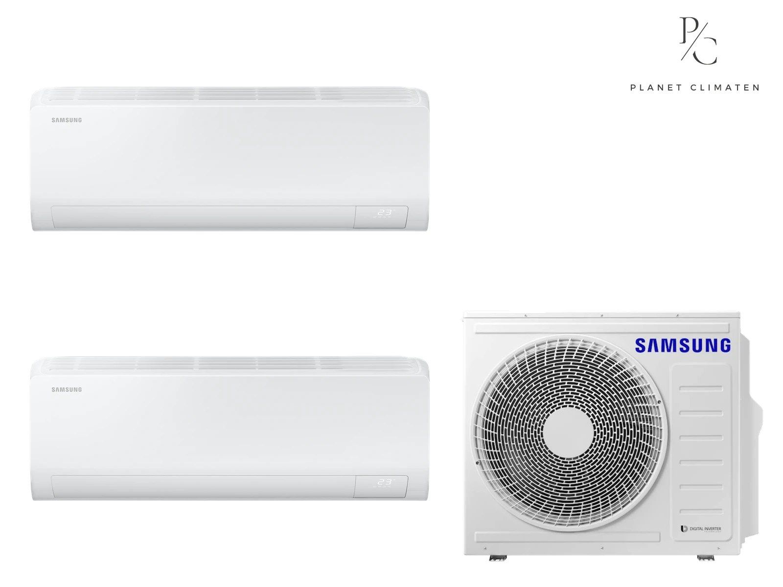 Samsung — Klimatyzacja multi-split Samsung Luzon S2 — agregat AJ052 + 2x jednostka (2,0, 3,5 kW)