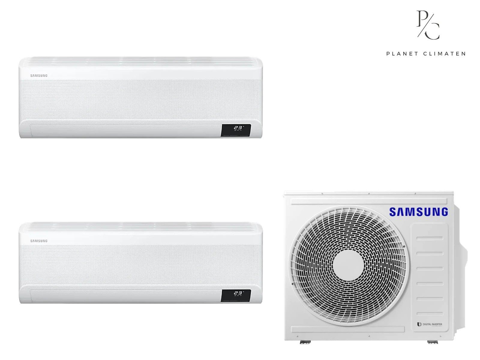 Samsung — Klimatyzacja multi-split Samsung WindFree Avant biały — agregat AJ040 + 2x jednostka (2,0, 3,5 kW)