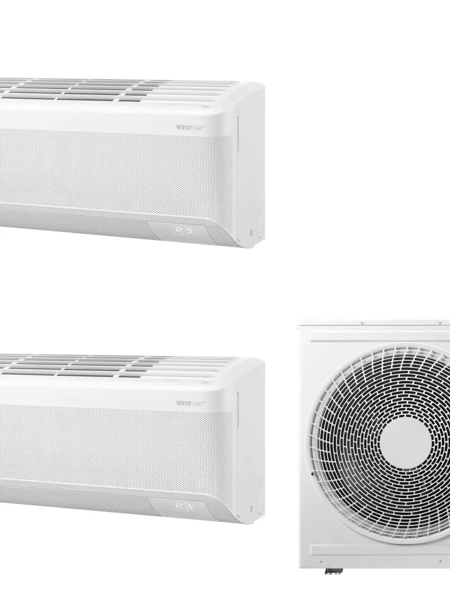 Klimatyzacja multi-split Samsung WindFree Comfort S2 — agregat AJ080 + 2x jednostka (2,0, 7,0 kW)