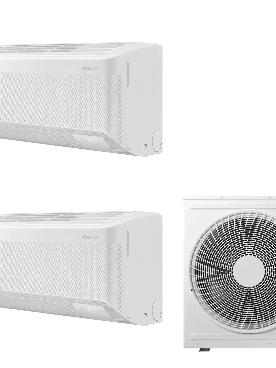 Klimatyzacja multi-split Samsung WindFree Elite S2 — agregat AJ052 + 2x jednostka (2,5, 3,5 kW)