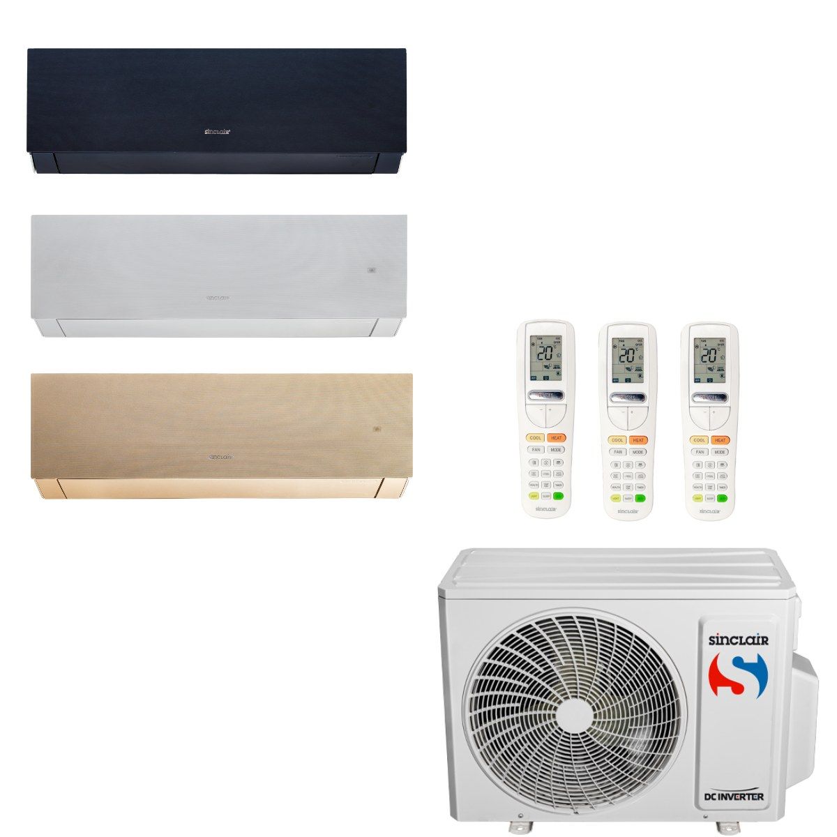 Sinclair — Klimatyzator multi-split Sinclair MARVIN MV-E21BI2 6.1kW 3 jedn.