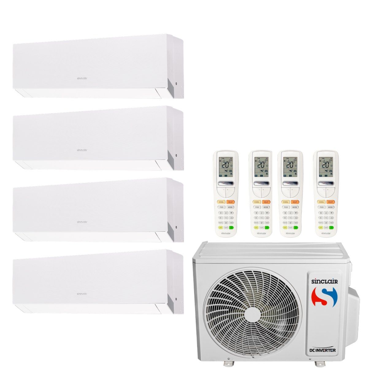Sinclair — Klimatyzator multi-split Sinclair MARVIN MV-E28BI2 8kW 4 jedn.